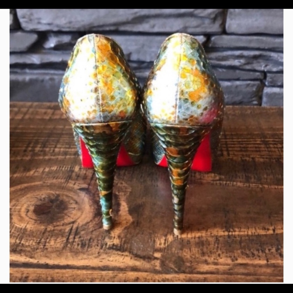 Christian Louboutin Altadama Python Perche Soliel - Picture 5 of 8